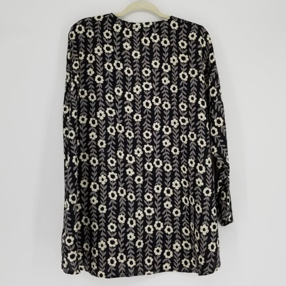 Gudrun Sjoden Linen Shirt - Oversized L, Scandi, Abstract Modern Floral - Picture 3 of 8